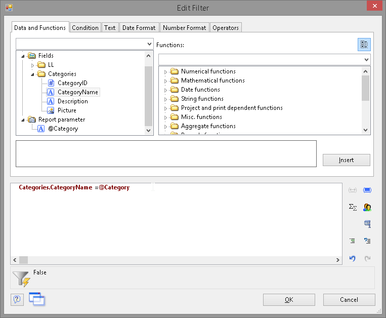 creating a drilldown parameter