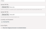 dialog to set custom shapefiles as report element
