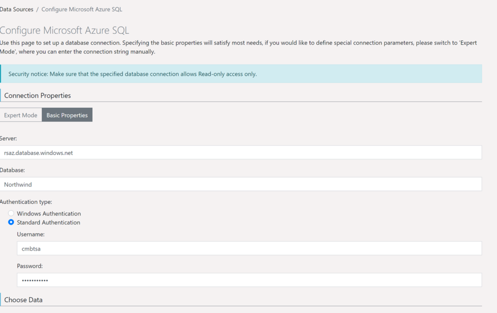 Configure Microsoft Azure SQL