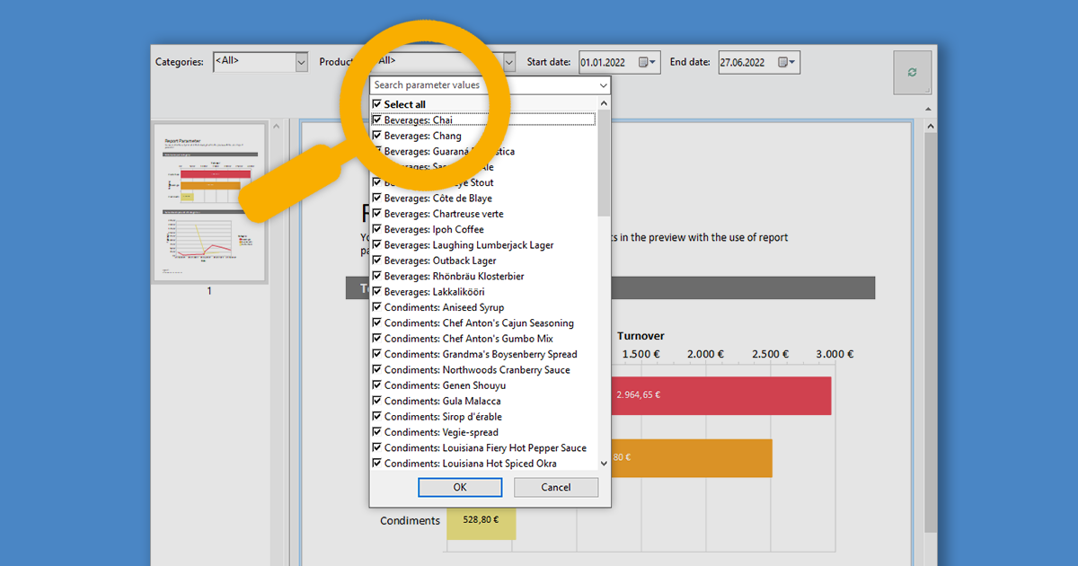 New Features for Your Report Parameter Selection