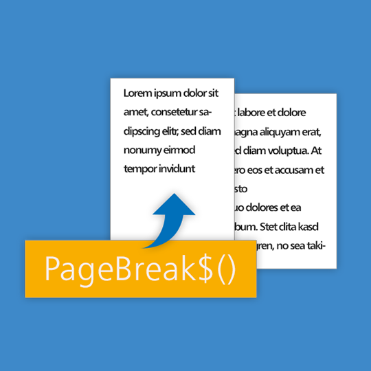 Adding Page Breaks at Arbitrary Positions