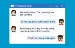 chat between devs about rewriting reports